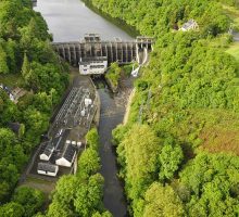 Barrage de Rophemel vu du ciel
